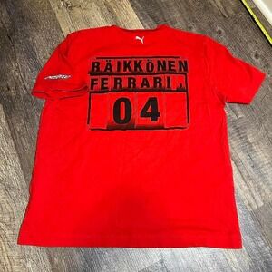 Vintage 2000s Ferrari Kimi Räikkönen tee Large
